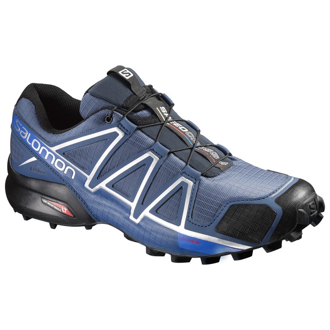 Salomon SPEEDCROSS 4 Zapatillas Trail Running Hombre - Azules Oscuro / Negras - Colombia (79086-QNJH